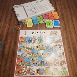 Vintage Payday Board Game Parker Brothers Retro Family game  Bilingual 1984